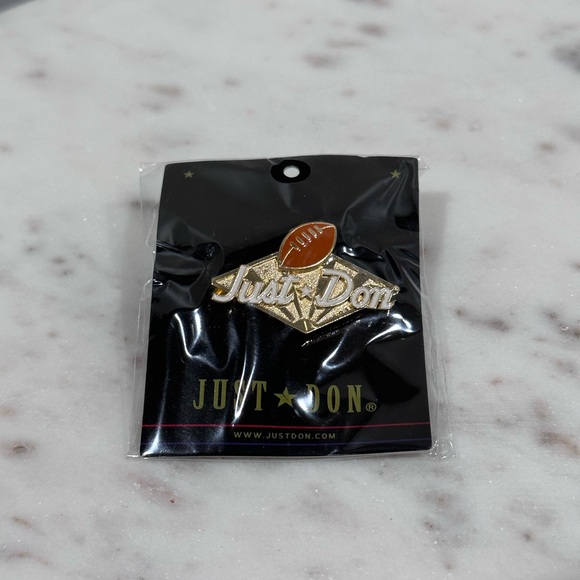 Just Don NFL Football Logo Gold Pin